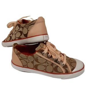 COACH A1076 Signature Sneakers Size 5.5 Like NEW